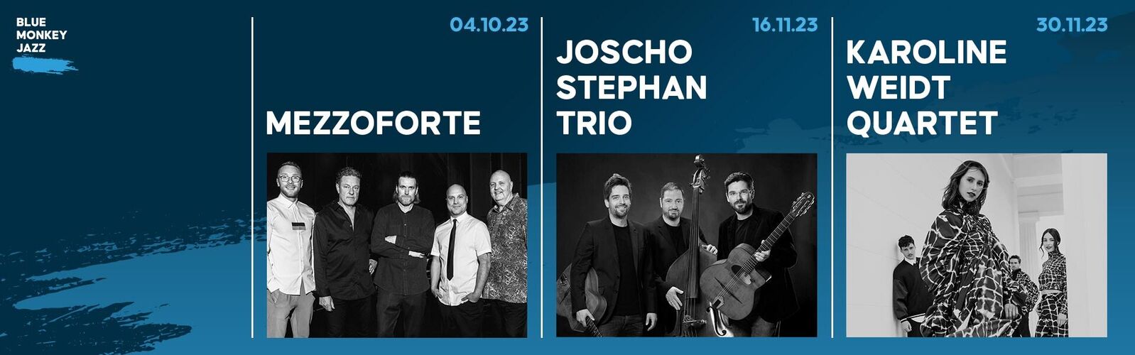 Blue Monkey Jazz - 4. Okt, 16. Nov & 30. Nov 2023