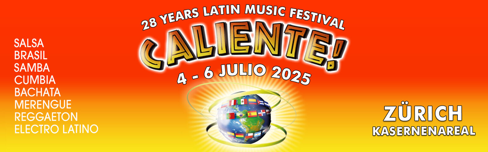 Caliente! Latin Music Festival - 4. bis 6. Juli 2025